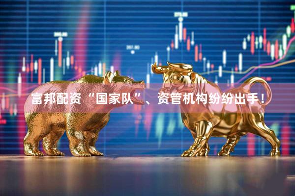富邦配资 “国家队”、资管机构纷纷出手！