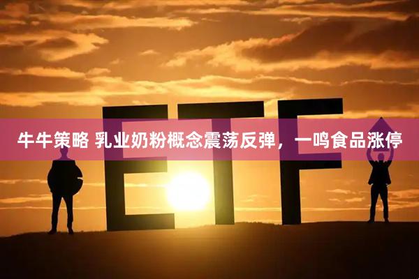 牛牛策略 乳业奶粉概念震荡反弹，一鸣食品涨停