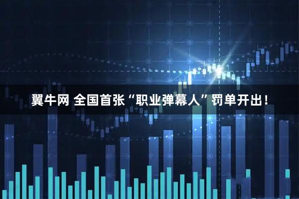 翼牛网 全国首张“职业弹幕人”罚单开出！