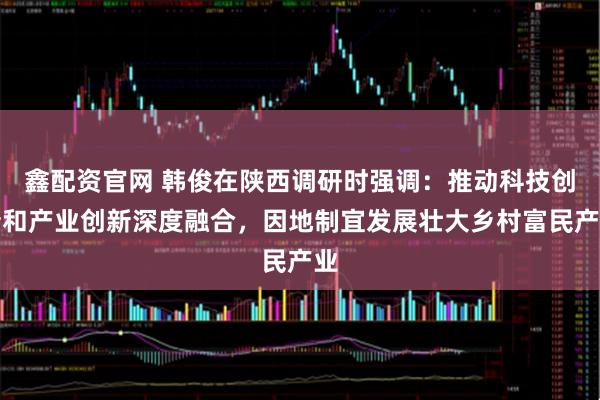 鑫配资官网 韩俊在陕西调研时强调：推动科技创新和产业创新深度融合，因地制宜发展壮大乡村富民产业